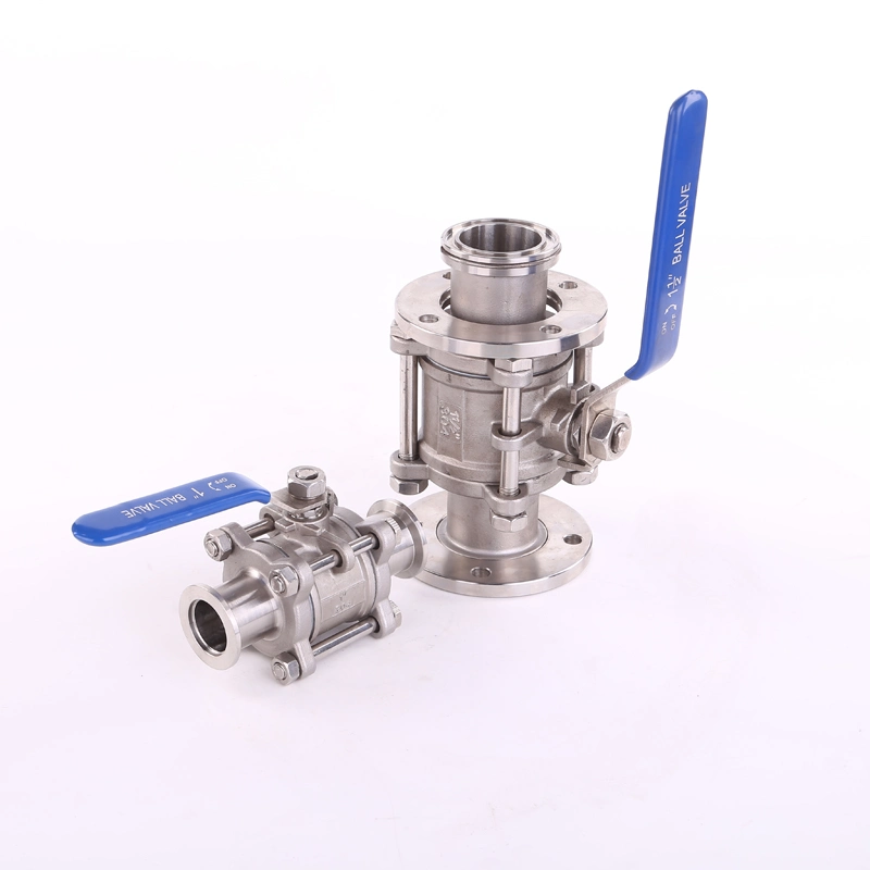 3PC Stainless Steel Manual Vacuum Ball Valve Kf/CF